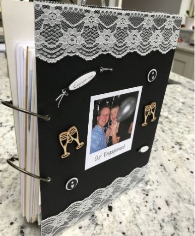 How To Make An Engagement Card Keepsake Book!