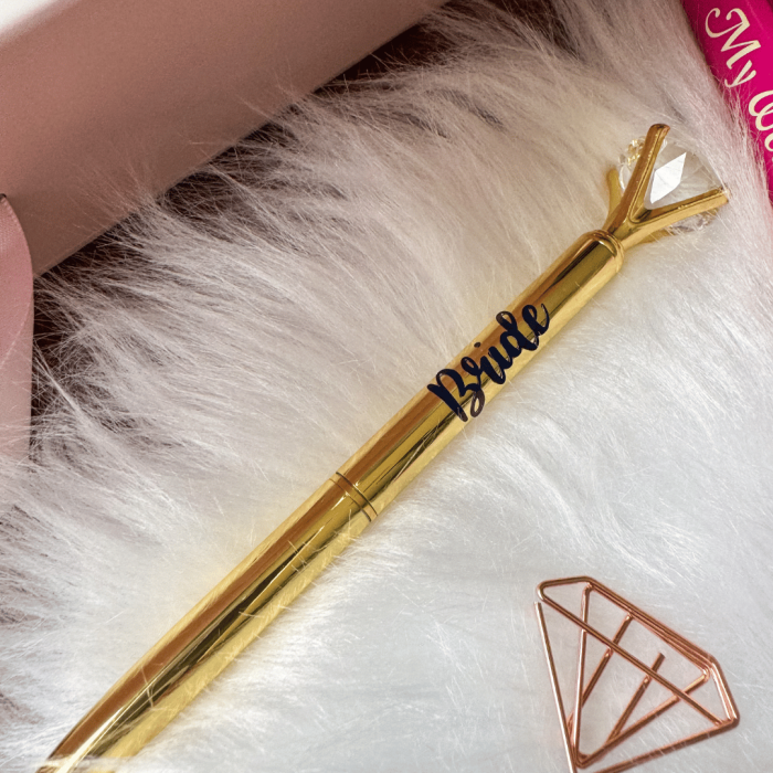 Bride Diamond Pen | Bride To Be Gift | Wedding Planning Gift