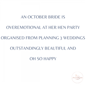 October Bride 2021 Is