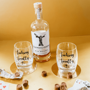 Engagement Gift Glasses | Engagement Present Idea | Engaged Gift | Engagement Presents