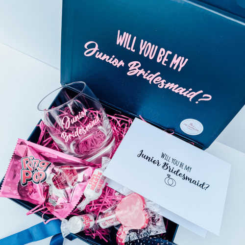 junior bridesmaid proposal gift for niece wedding idea