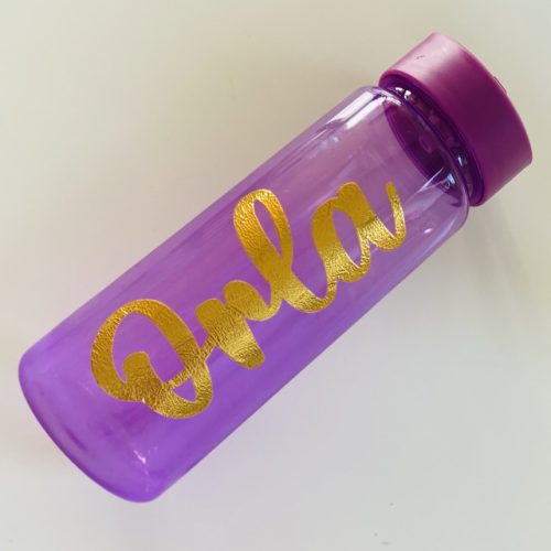 Purple Name Bottle