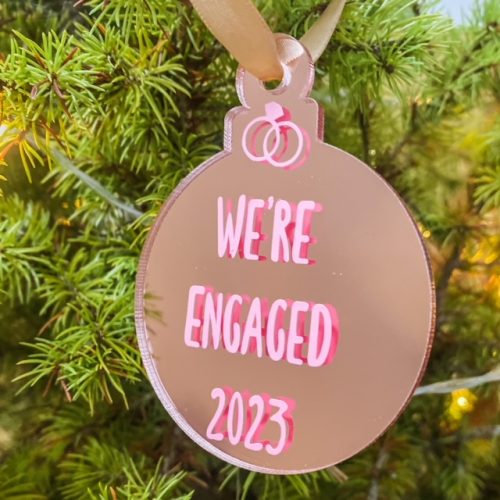 “We're Engaged” Christmas Decoration