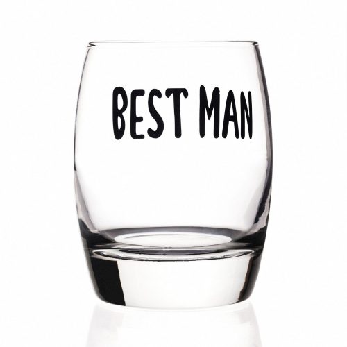 Best Man Glass Sq
