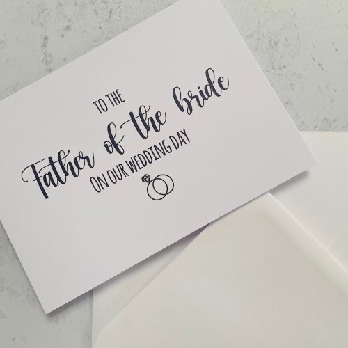 Father of the Bride Wedding Card