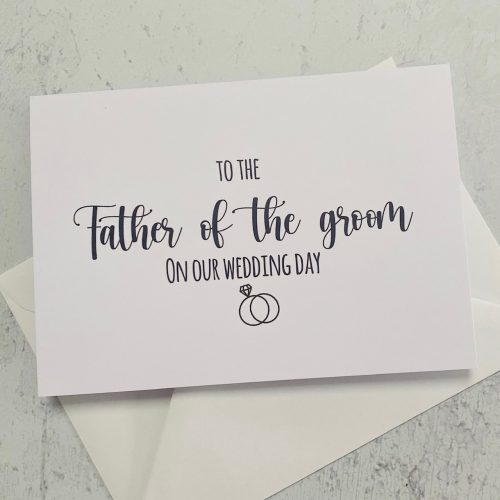 Father of the Groom Wedding Card