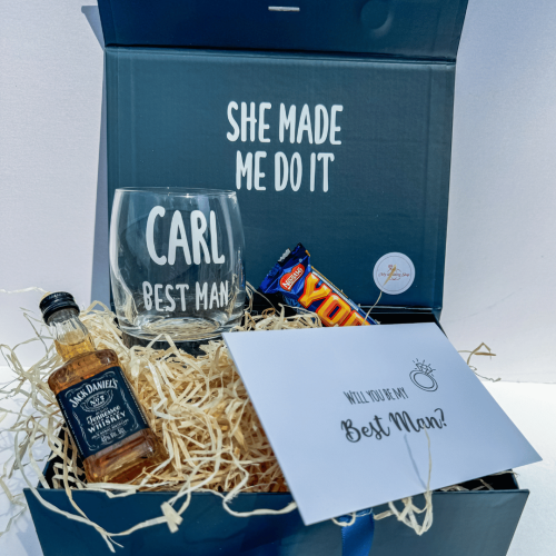 Best Man Proposal Box | Funny wedding party proposal box for men