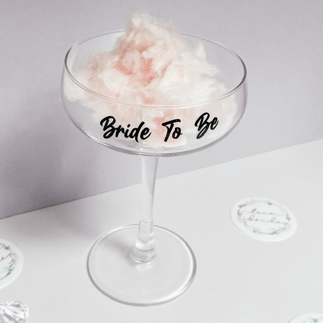 Bride To Be Champagne Saucer