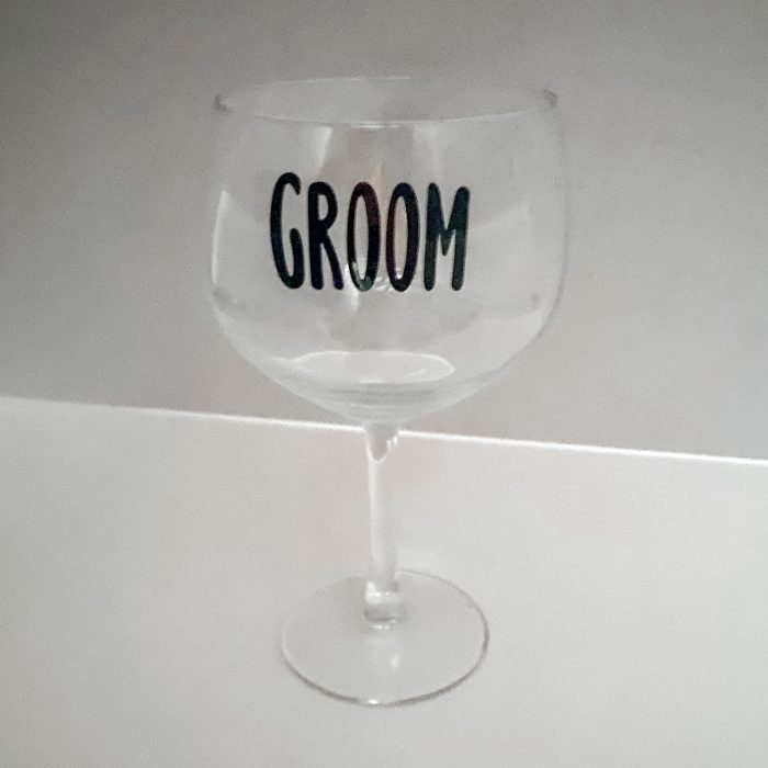 Groom Gin Glass