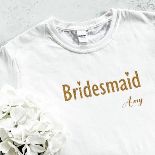 Personalised Bridesmaid Tshirt