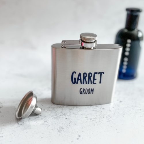 Personalised Hip Flask for the Groom