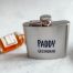 Personalised Groomsman hip flask with name and wedding role.