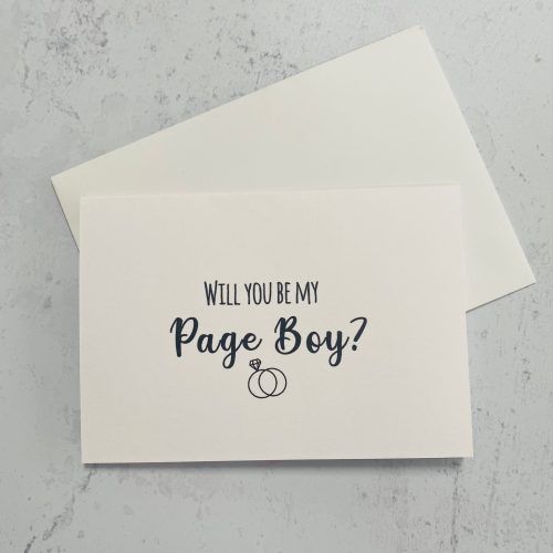 Will You Be My Page Boy Card