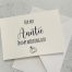 "For My Auntie on My Wedding Day" Card