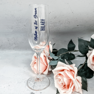 Mother of the Bride Gift Box | Mother of the Groom Gift | Personalised Bridal Party Champagne Flutes | Personalised Glasses | Bridal Party Champagne Glass | Mother of the Bride Gifts | Mother of the Groom Gifts