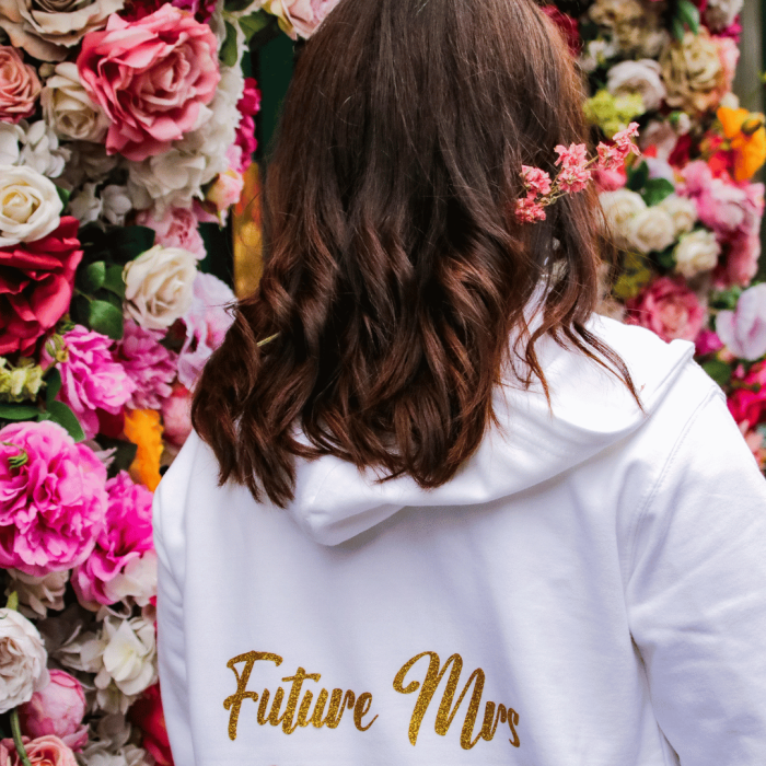 Personalised Future Mrs Hoodie - Personalised Fiancée Hoodie