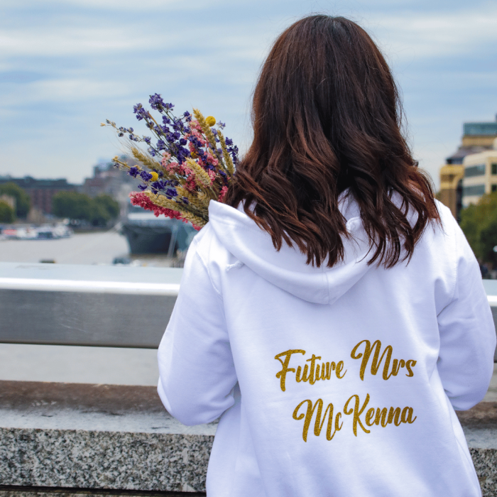 Personalised Future Mrs Hoodie - Engagement Gifts For Future Mrs