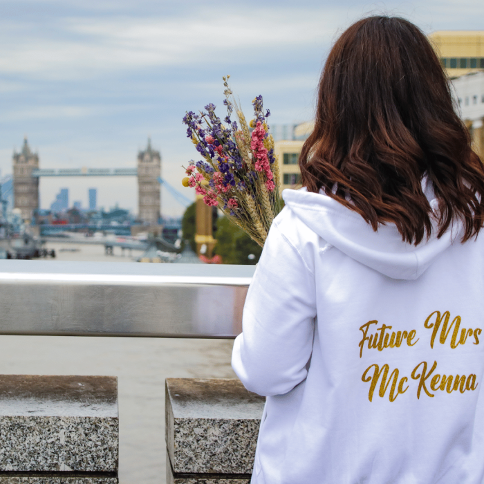 Personalised Future Mrs Hoodie - Future Wifey Hoodie