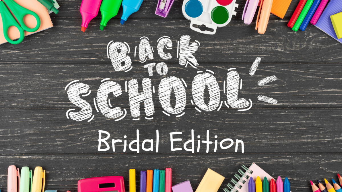 Back To School Bridal Edition | Website Banner