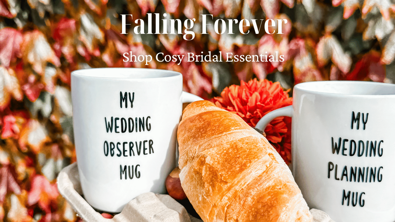 Autumn Bridal | Website Banner | Falling Forever | Shop Cosy Bridal Essentials