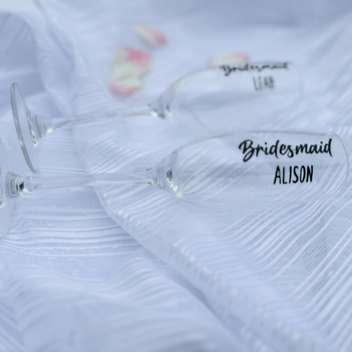 Bridesmaid Champagne Flute | Bridesmaid Gift | Champagne Flute | Bachelorette | Hen Party
