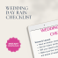 Wedding Day Rain Checklist | PDF Cover