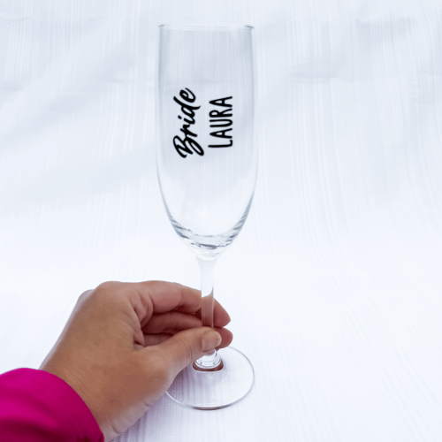 Personalised bride gift | Personalised Bride Champagne Flute