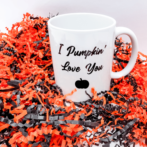 Halloween wedding gift mug for bride-to-be