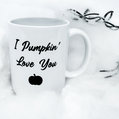 I Pumpkin Love You mug for Halloween bride