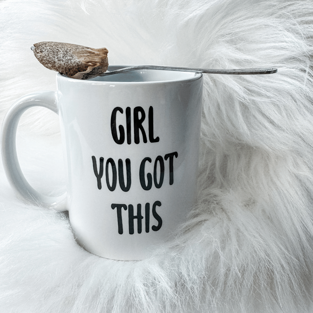 Motivational mug gift for her with Girl You Got This message