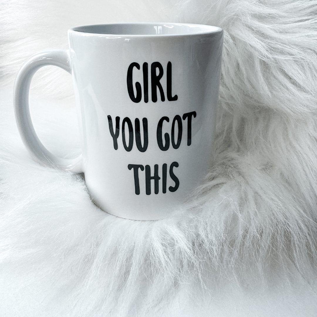 Inspirational mug for women with positive affirmation