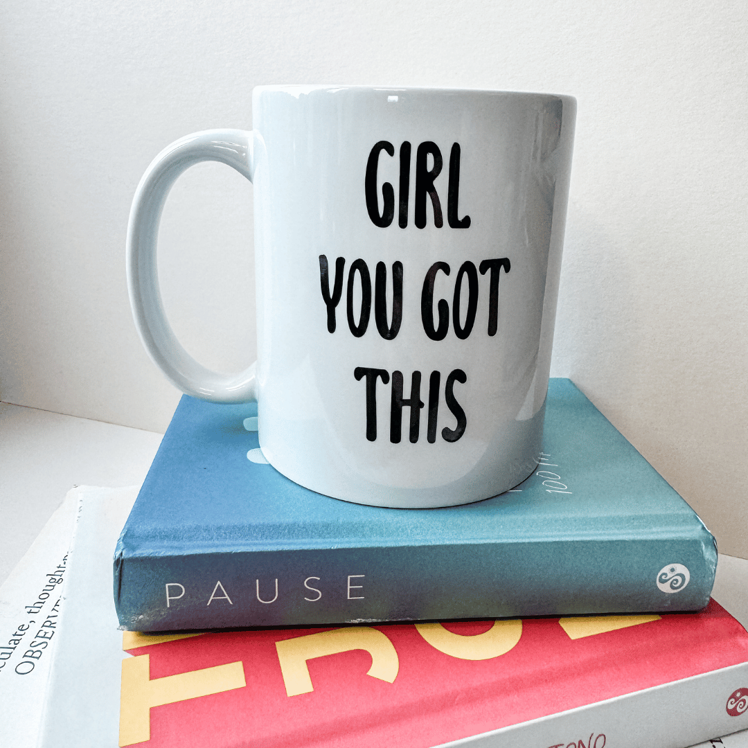 Good luck and new job gift for her motivational mug