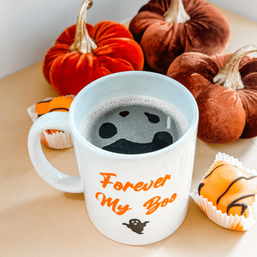 Halloween Bridal Mug With Pumpkins | Forever My Boo